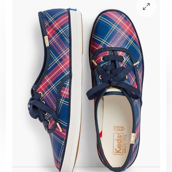 Talbots / Keds® Champion Sneakers,Iconic plaid,Excellent Condition,Size 9.5 - Picture 5 of 6